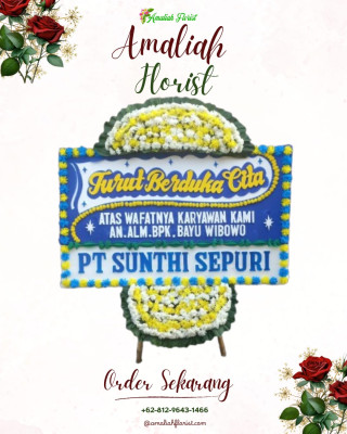 Papan Bunga Duka di Pipa Reja